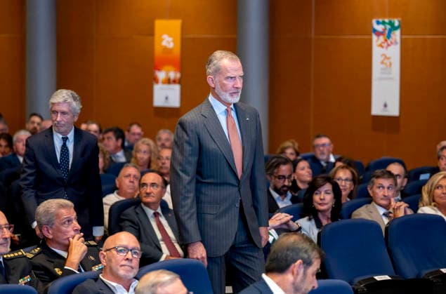Royals, Spanien, König Felipe besucht die Nationale Schule für Katastrophenschutz in Rivas Vaciamadrid