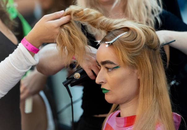 Madrid Fashion Week, Agatha Ruiz de la Prada s Modenschau, Backstage
