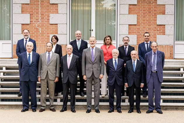 Royals, König Felipe von Spanien Empfang im Zarzuela-Palast