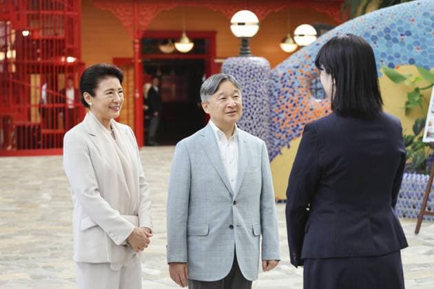 Royals, Japan, Kaiser Naruhito und Kaiserin Masako zu Besuch im Ghibli Park in der Präfektur Aichi