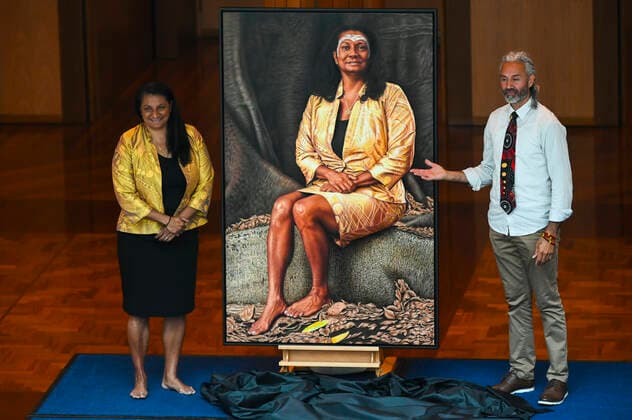 Nova Peris erhält Porträt im Parliament House in Canberra
