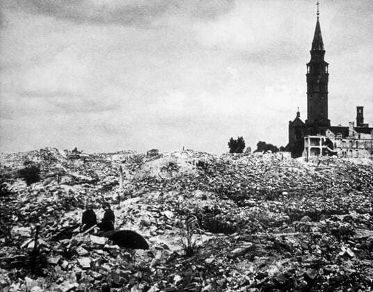 Zweiter Weltkrieg, Zerstörungen in Polen, Archivbilder