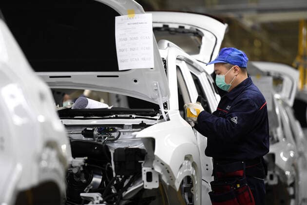 China, Automarkt aufgrund der Coronavirus-Epidemie um über 90 Prozent eingebrochen