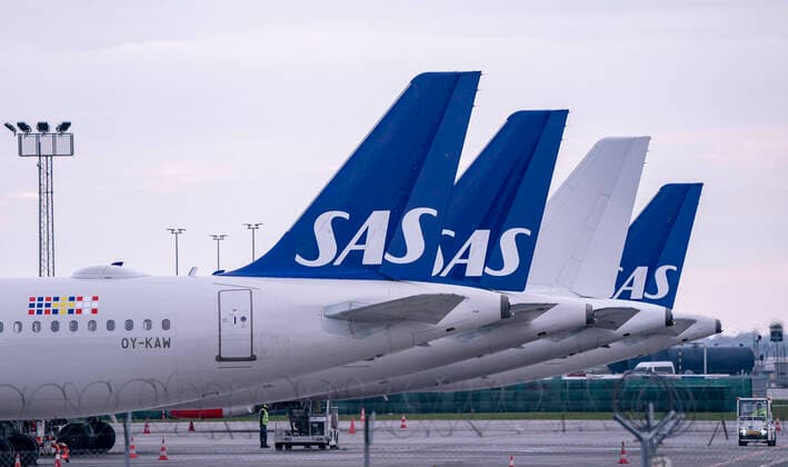 Coronavirus, SAS stellt Flugbetrieb fast komplett ein
