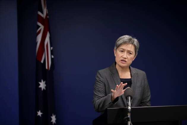 Coronavirus in Australien, Penny Wong Pressekonferenz in Adelaide