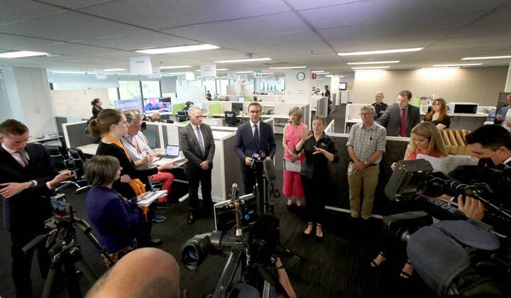 Coronavirus in Australien, Eröffnung einer Krisenzentrale in Adelaide
