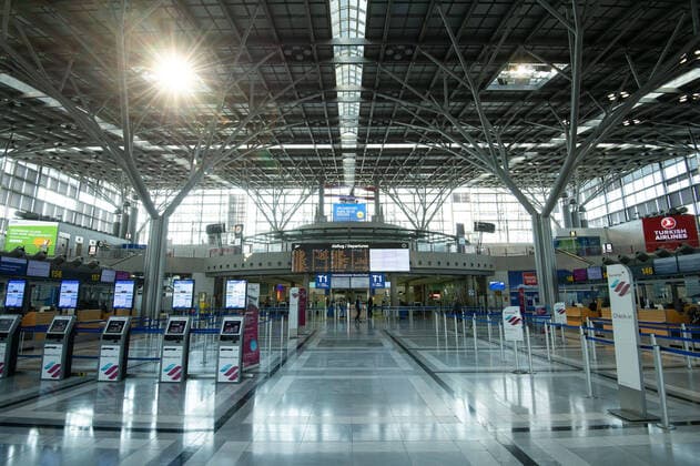 Coronavirus, Menschenleerer Flughafen in Stuttgart