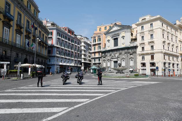 Coronavirus in Italien, Eindrücke aus Neapel