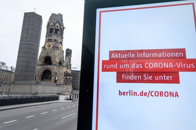 Coronavirus, Gedächtniskirche in Berlin für einzelne Besucher wieder geöffnet