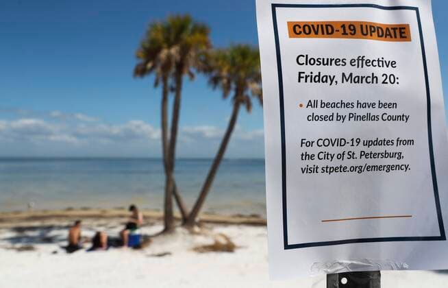 Coronavirus in den USA, Florida schließt Strände