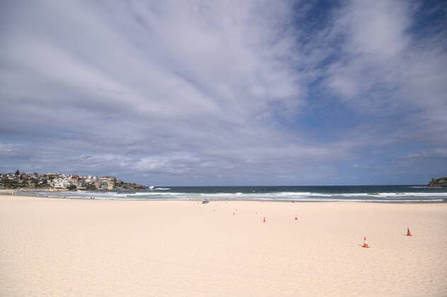 Coronavirus in Australien, Bondi Beach in Sydney geschlossen, Strandgänger missachteten Regeln
