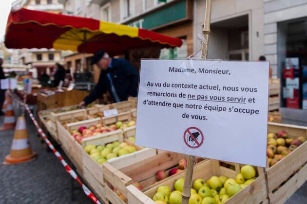 Coronavirus in Frankreich, Eindrücke aus Chambery