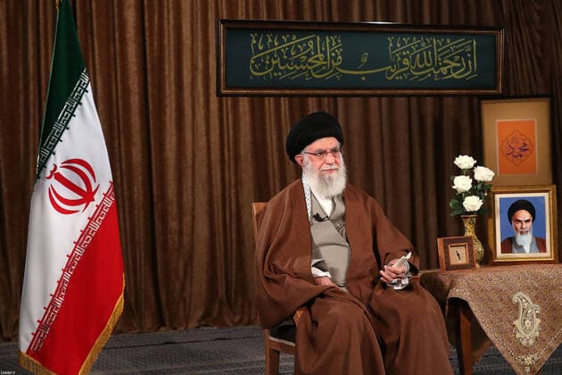 Coronavirus im Iran, Ali Chamenei Fernsehansprache in Teheran