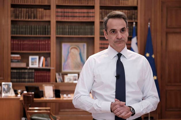 Coronavirus in Griechenland, Kyriakos Mitsotakis Fernsehansprache