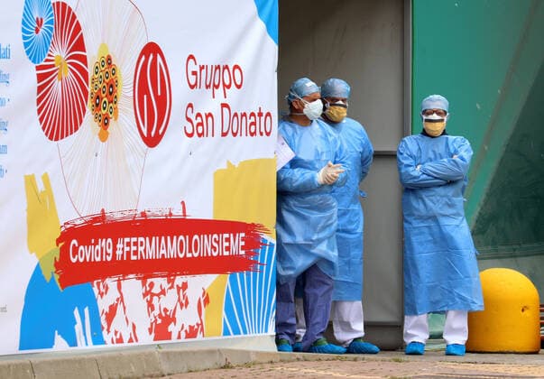 Coronavirus in Italien, Krankenhaus San Raffaele in Mailand