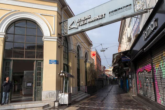 Coronavirus in Griechenland, Eindrücke aus Athen