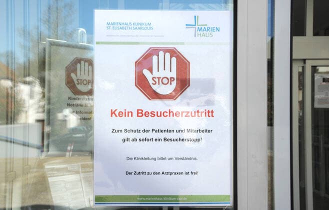 Coronavirus im Saarland, Kliniken in Saarlouis
