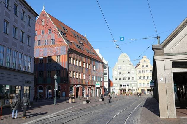 Coronavirus, Leere Straßen in Ausgburg