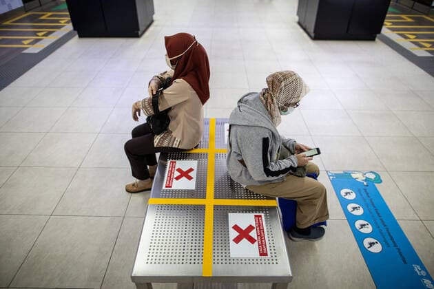 Coronavirus in Indonesien, Impressionen aus Jakarta