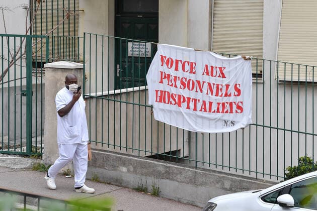 Coronavirus in Frankreich, Impressionen aus Nizza