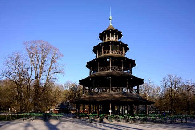 Coronavirus, Leere im Englischen Garten in München