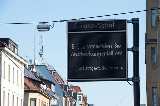 Coronavirus, Eindrücke aus Stuttgart