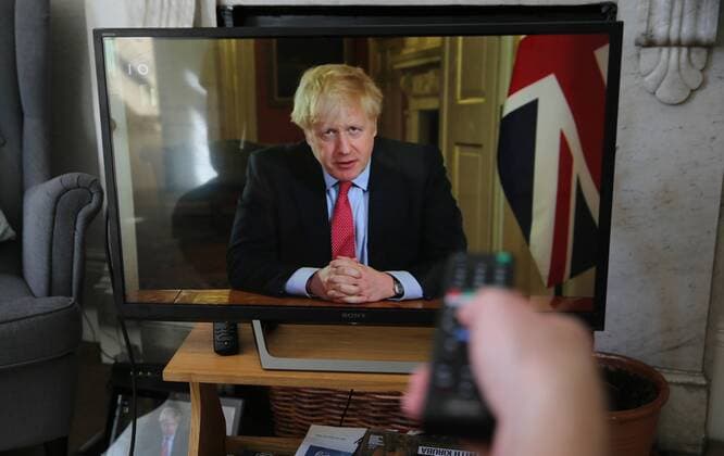 Coronavirus in Großbritannien, Boris Johnson Fernsehansprache