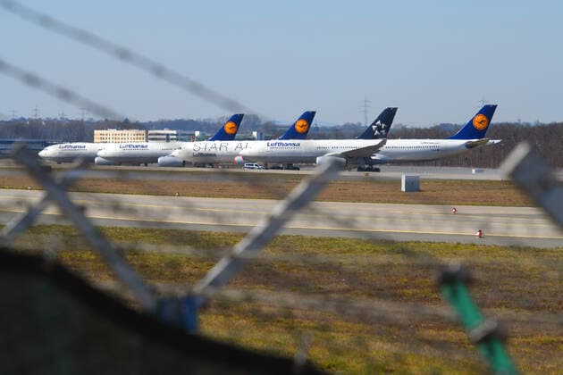 Coronavirus in Frankfurt, Eindrücke vom Flughafen