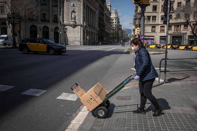 Coronavirus in Spanien, Eindrücke aus Barcelona