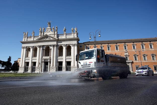 Coronavirus in Italien, Eindrücke aus Rom