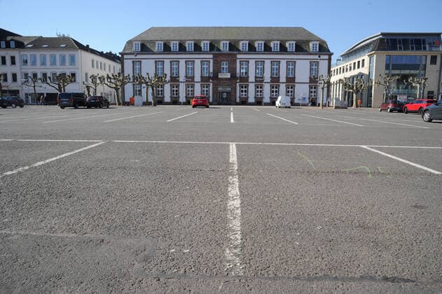 Coronavirus im Saarland, Leere Straßen in Saarlouis