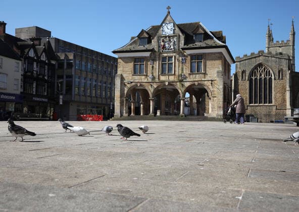 Coronavirus in Großbritannien, Eindrücke aus Peterborough