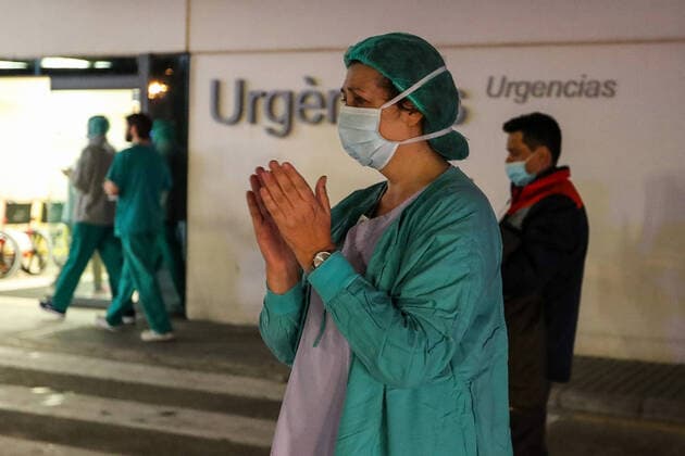 Coronavirus in Spanien, Eindrücke aus dem La Fe Krankenhaus in Valencia