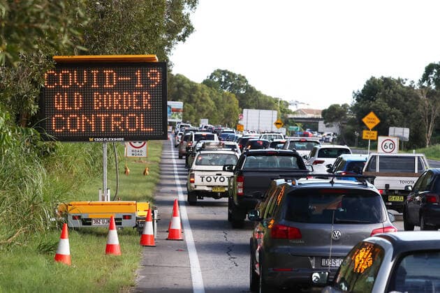 Coronavirus in Australien, Staus nach Schließung der Grenze zwischen New South Wales und Queensland