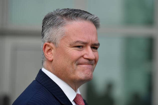 Coronavirus in Australien, Pressekonferenz mit Finanzminister Cormann