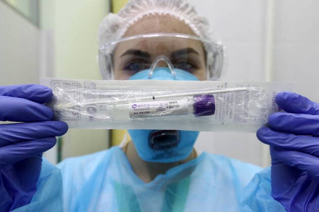 Coronavirus in Russland, Alltag im Gemotest-Labor in Moskau