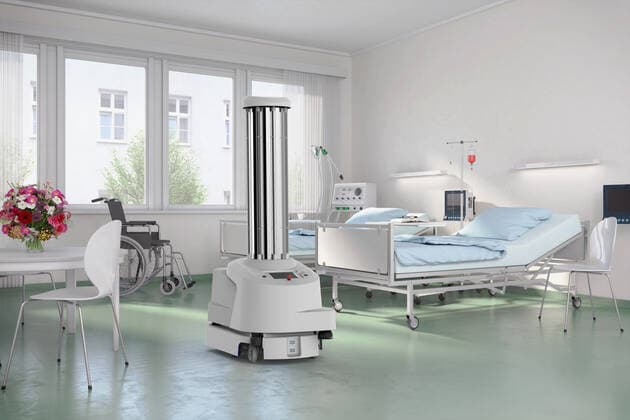 Coronavirus, Reinigungs-Roboter für Krankenhäuser