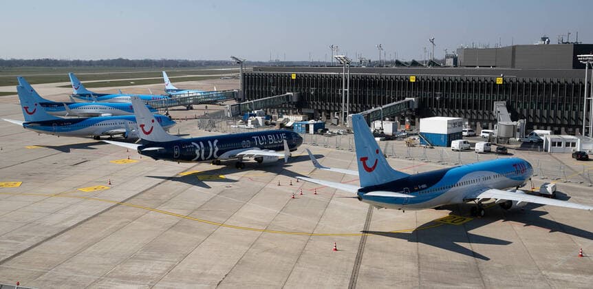 Coronavirus, Stillstand am Flughafen Hannover