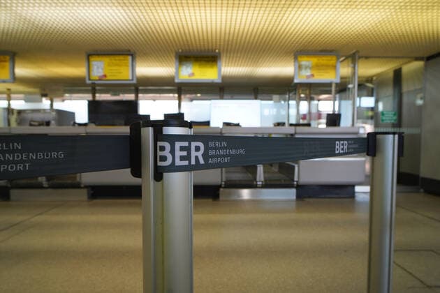 Coronavirus, Stillstand am Flughafen Tegel