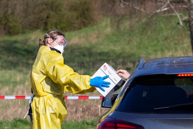 Coronavirus, Test-Drive-In in Iserlohn