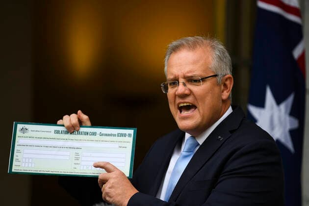 Coronavirus in Australien, Premierminister Morrison präsentiert Dokument zur Ausgangssperre