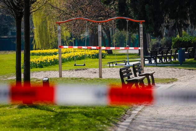 Coronavirus, Gesperrte Spielplätze in Essen