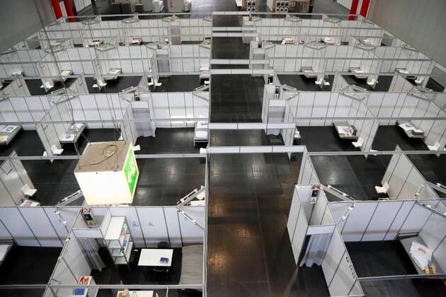 Coronavirus in Österreich, Groß Lazarett in der Messe Wien