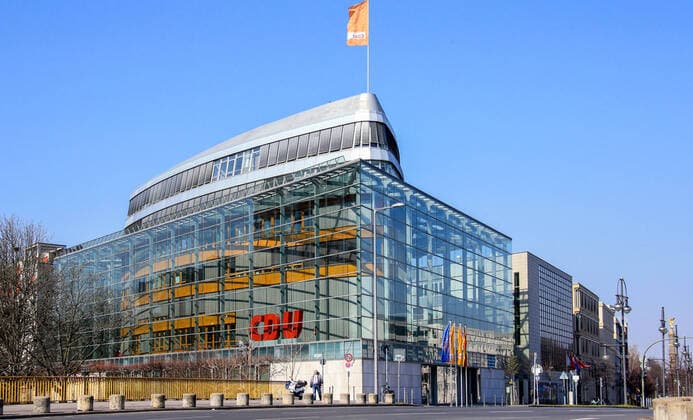 WAHL2021: CDU-Bundesgeschäftsstelle Konrad-Adenauer-Haus in Berlin