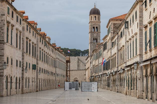 Coronavirus in Kroatien, Impressionen Dubrovnik