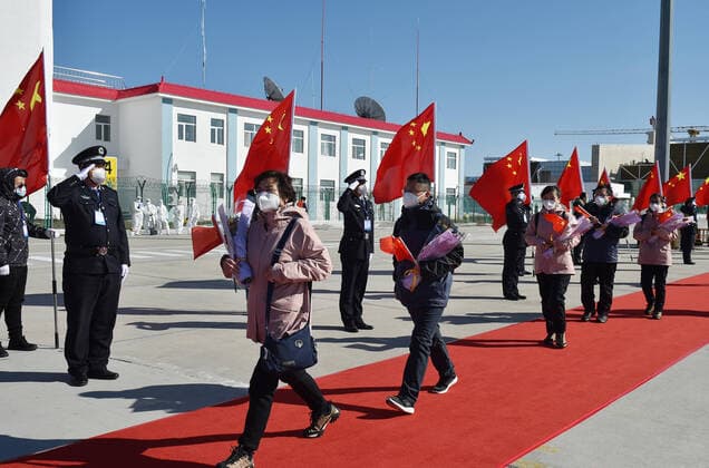 Coronavirus in China, Medizinisches Personal kehrt aus Wuhan in die Jilin Provinz zurück