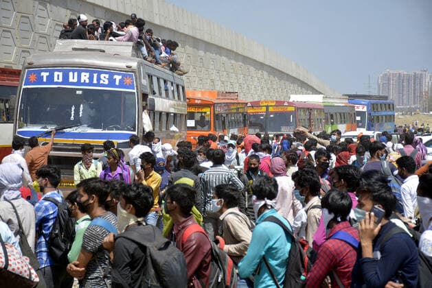 Coronavirus in Indien, Lockdown sorgt für Reise-Chaos
