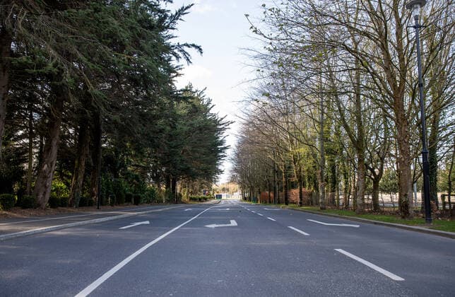 Coronavirus in Irland, Leere Straßen in Dublin