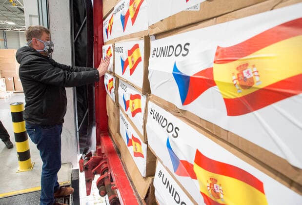 Coronavirus, Tschechien sendet Hilfsgüter nach Spanien und Italien