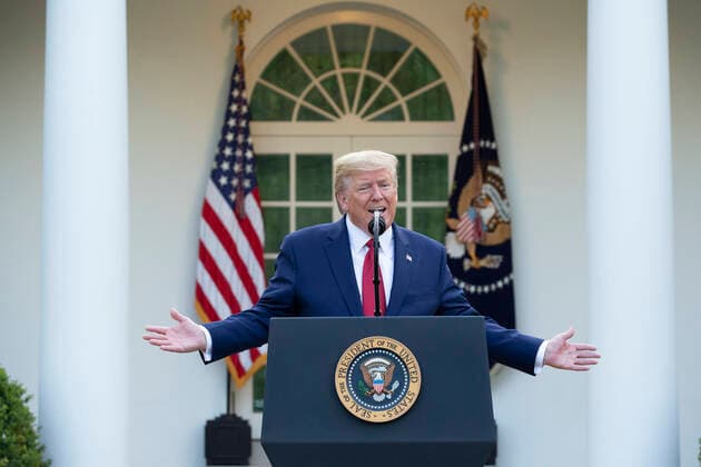 Coronavirus in den USA, Tägliche Pressekonferenz von Präsident Trump